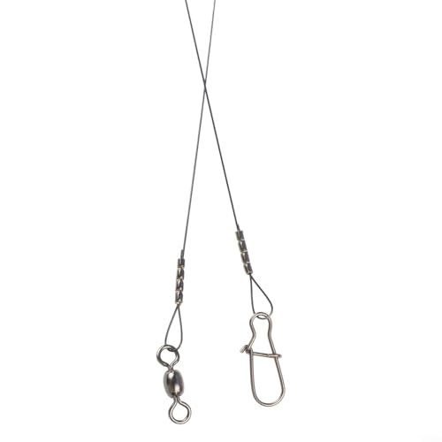 Titanium Fishing Leader Wire con Doble Cierre y Giratorio miniatura 7