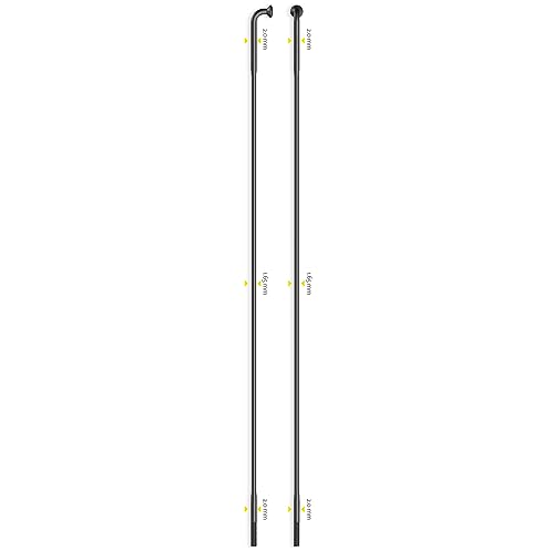 Sapim D-Light Double Butted J-Bend Spokes, 250mm, Black - Image 3