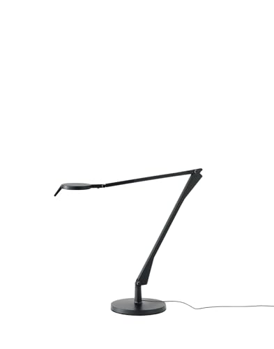 Kartell Aledin Tec Mat, Lampada da scrivania dimmerabile, Nero opaco