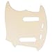 Musiclily Pro 12-Hole Guitar Pickguard for Fender American Mustang, 4Ply Aged White Pearl