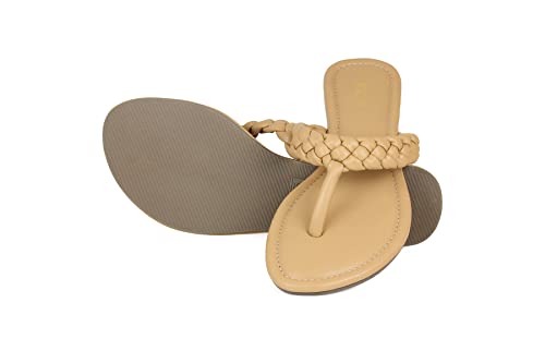 Image of Inc.5 Women's 101008 Dark Beige Flat Sandal