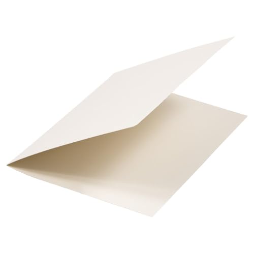 Image of LUXPaper A7 Folded Cards | 5 1 /8 inch x 7 inch | Natural | 80lb. Cover | 50 Qty
