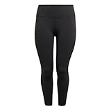 adidas Women's All Me 7/8 Training Leggings, Black/Black, 3X /Plus Size