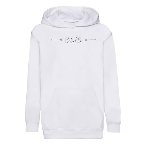 Sweat enfant rebelle à message flèches calligraphie, idée cadeau originale premium