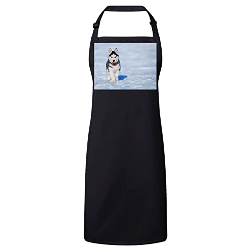 Tablier cuisine chiot husky mignon cadeau idéal pour cuisinier