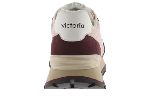 Baskets basses Victoria Viento en nylon et croûte de cuir pour femme