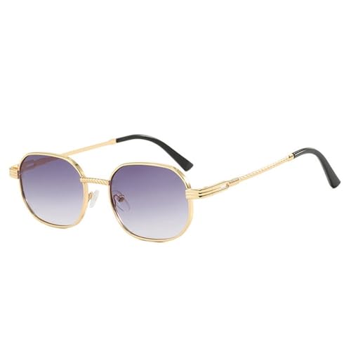 Lunettes de soleil rétro carrées pour femmes tendance punk chic vert foncé
