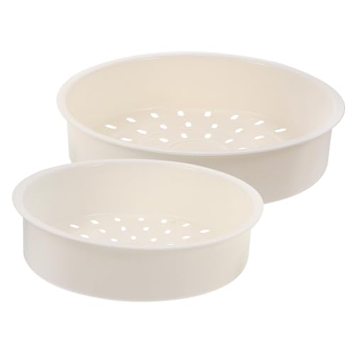 ZUNOXAZ 2個 家用プラスチック製蒸し器バスケット 電気炊飯器対応 耐傷付き滑らかエッジ 軽量コンパクトで米 卵 野菜調理に