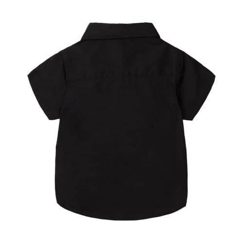 Image of Mud Kingdom Little Boys Dress Shirts Short Sleeve Cute Summer