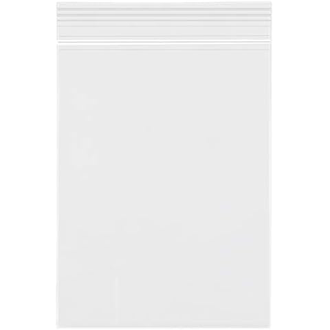 3''x 4'', (Pack of 100) Small Clear Poly Zipper Bags Reclosable Zipper lock Storage Plastic Bags for Jewelry, Gift Card, Halloween Candy Cover