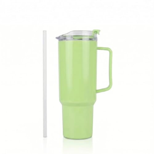 Image of 1800ml Large Water Tumbler with Handle & Straw | BPA-Free Reusable Sipper Cup with Flip Lid | Spill-Resistant Travel Mug for Gym Office College & Daily Use