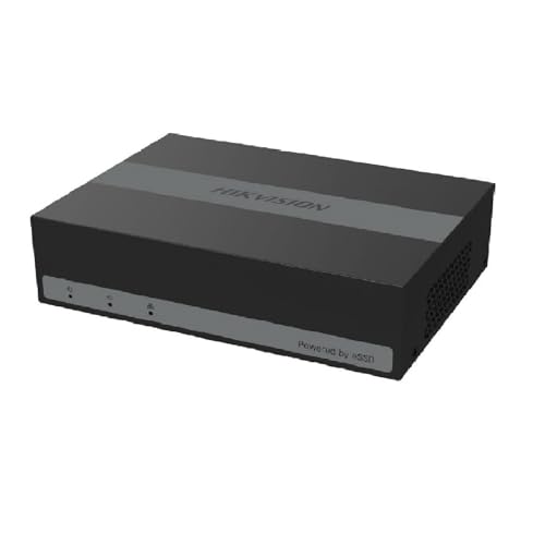 Image of HIKVISION 4 Channel H.265 [Built-in 512 GB SSD] eDVR Human and Vehicle Motion Detection 2.0 Up to 3K /5 Mega Pixel Camera Support DVR with 14 Days Recording* + USEWELL HDMI, Black