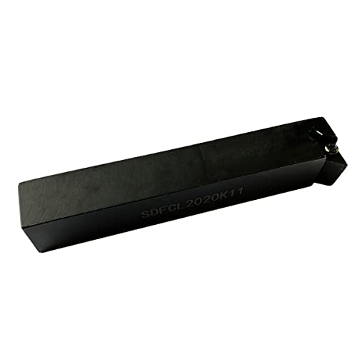 Porta herramientas para torno SDFCL2020K11 90° para insertos DCMT 32.5 miniatura 5