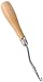 Produktbild Knüpfhaken aus Holz, 16 cm Gebogen Häkelnadel, Teppichherstellung Stricken, Gebogene Holzknüpfhaken