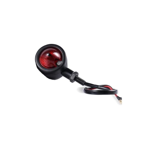 Clignotants LED moto bullet 12V rouge haute visibilité pour stop et position
