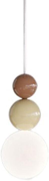 Lustre cuisine et couloir G9 tricolore en verre beige gourde pour illuminer la maison