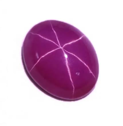 Image of Unique Star Ruby Gemstone Original Certified स्टार रूबी स्टोन 7.25 Carat Ruby Stone 8 Ratti Manik Ratan Manikya Rashi Stone Suryakant Mani Madik Madikya Yakut Yaqoot सूर्यकांत मणि स्टोन