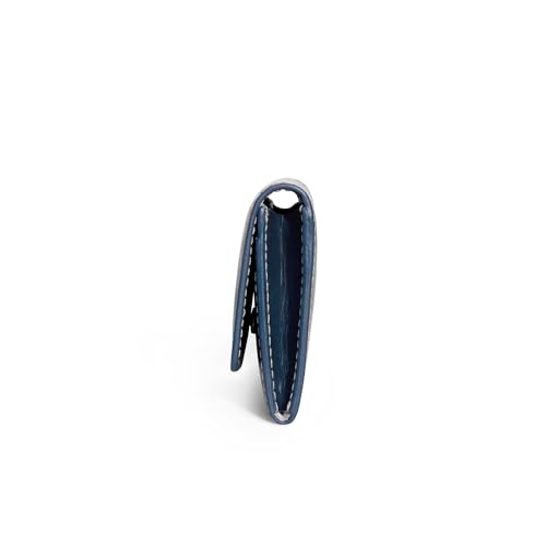 Image of DailyObjects Deep Navy Fliptop Leather Cash & Card Wallet