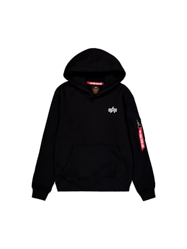 Alpha Industries Herren Signature BP Hoody, Black, L