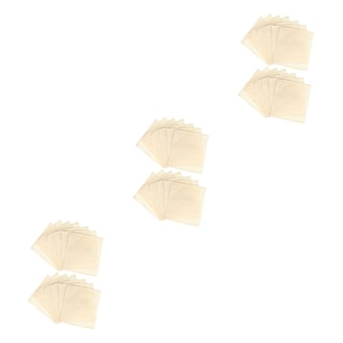 MAGICLULU 150 Pièces de cordon de rangement pochette rangement de chinoise en tissu sacs filtrants en gaze sachets d'épices pour cuisiner 10cm à sec