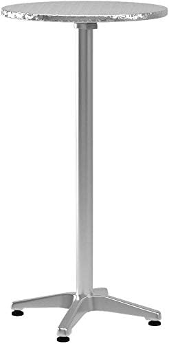 Flash Furniture 23.25" Round Aluminum Indoor-Outdoor Bar Height Table With Flip-Up Table #TOP4