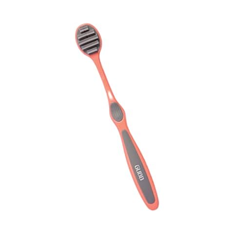 GUBB USA T+ Tongue Scraper Cleaner for Men & Women Baby/Adults Pink Plastic Cover
