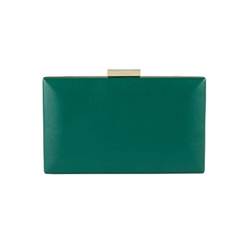Anna Cecere ACACA090SMERALDO - Bolso de piel sintética, color verde