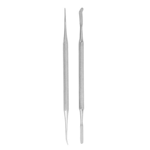 Ingrown Toenail Removal Kit, Toenail File Ingrown Toenail Tool Ingrown Toenail File Lifter Limas Para Uas Double Ended File Nail Cleaner Stainless Steel Pedicure Nail Care Tool