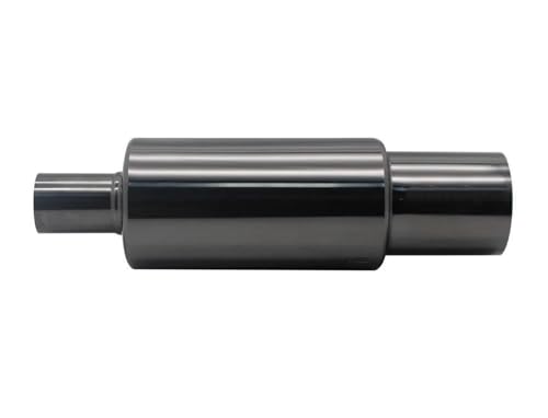 Silencieux d'échappement universel 51mm en acier inoxydable 304 argent pour voiture