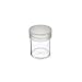 (10) Brand Round Clear Plastic (Half Dollars) Size Coin Storage Tube Holders with Screw on Lid
