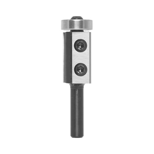 Fresa de enrasado con placas reversibles, fresadora a ras con vástago de 8 mm y fresadora de enrasado de metal duro intercambiable en ambos lados