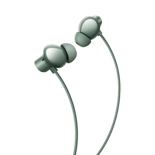 Image of Buds Wireless 3 Neo Compatible with Realme Bluetooth Neckband, 13.4mm Dynamic Bass Driver, 32H Playback, Fast Charge, AI ENC, 45ms Low Latency, IP59 (Green) (AS-B65