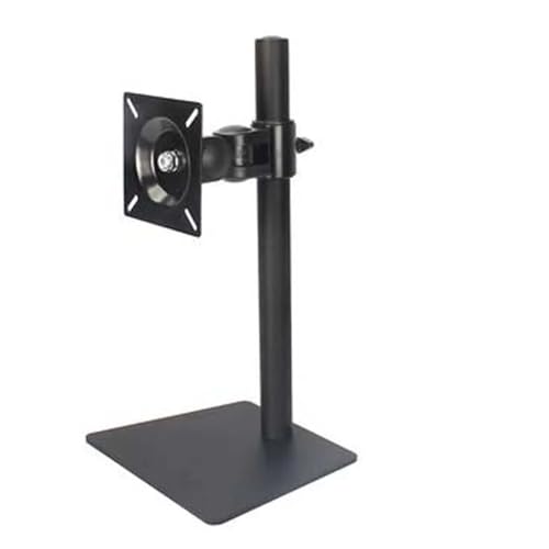 Support de moniteur réglable en hauteur base métal argenté écran 10-27 pouces DL-AOC1 - 3
