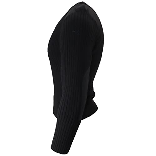 US Army Acrylic V-Neck Sweater Black3