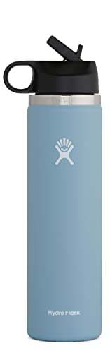 Hydro Flask Wide Mouth Straw Lid - Stainless Steel Reusable Water Bottle -Â Vacuum Insulated, Dishwasher Safe, BPA-Free, Non-Toxic