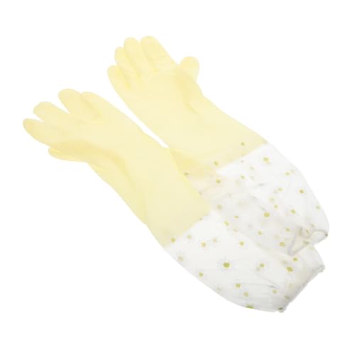 TOKIDNY 2 Pares De Guantes De Goma Largos Resistentes Para Limpieza De Cocina Guantes De Goma Antideslizantes Reutilizables Para Lavar Platos Guantes
