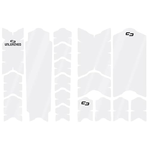 unleazhed Bike Protection BP01 L E-Frame Clear Glossy | Rahmenschutzfolie für E-Bikes | Made in Germany|19 -teiliges Rahmenschutz-Set