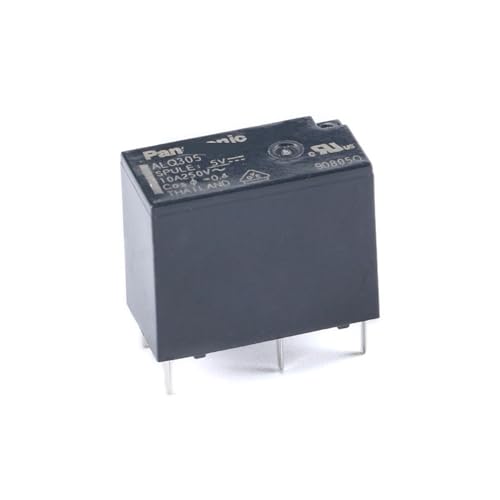 Relé ALQ312 de 12V y 10A con 4 pines para automatización de circuitos electrónicos en lote de 5 piezas