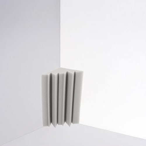 SUPVOX 4 piezas paneles de absorción de sonido anti-ruido para paredes, trampa de graves, paneles absorbentes duraderos para esquinas, para KTV, teatros, estudios, oficinas en casa, fácil instalación, alto rendimiento miniatura 4