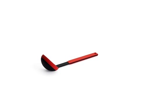 Woll KU008 Cook-it Mestolo con Manico in Fibra di Vetro Rinforzata e Bordo in Silicone Resistente al Calore Fino a 260, 10 x 32 cm