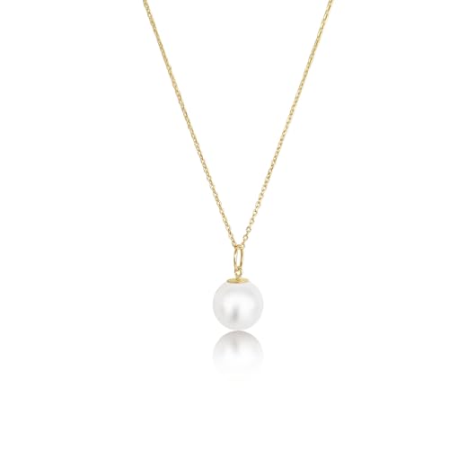 Pendentif or jaune 18 carats et perle de culture ronde, le classique indispensable anticrise de style