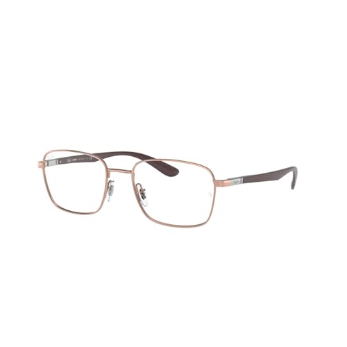 Image of Ray-Ban Unisex Rx6478 Rectangular Prescription Eyewear Frames, Copper /Demo Lens, 53 mm