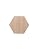 Avant Decor | Peel and Stick Kitchen Backsplash Tiles | Stone Composite Hexagon Wood Grain | Stick On Wall Tiles | Easy DIY Installation | 6” x 6.9” | Box of 30 Tiles