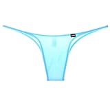 M ターコイズ メンズビキニ【La-PommeHomme/ラポーム・オム】フロントノーシーム 極小 ビキニ 下着 メンズ アンダーウェア パンツ セクシー