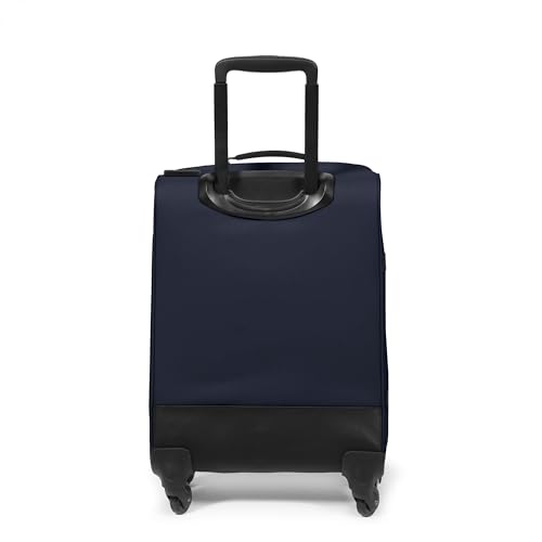 Image of EASTPAK TRANS4 S - 44L Small Cabin Wheeled Luggage, Two Compartments, TSA Lock, 360 Spinner Wheels, and Telescopic Handle, Ultra Marine