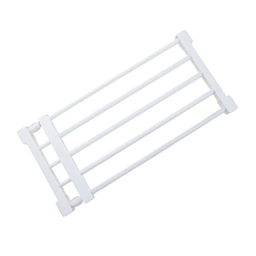 Hohopeti Space-Saving Expandable Closet Rack Tension Shelf Organzier Non-Slip Corners