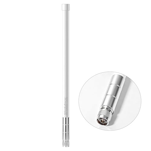 Image of Waterproof 5.8dBi Meshtastic Lora 915MHz Fiberglass Antenna with 20Ft Extension Cable for Heltec V3 V4 Meshtastic LORA32 RAK Module Board & Sensecap Solar Node, Slinkdsco