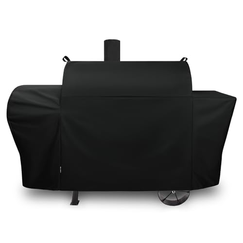 FEVERCOVER Grill Cover for Oklahoma Joes Longhorn Combo Grill Heavy Duty Waterproof Oklahoma Joes Longhorn Combo Charcoal Gas Smoker BBQ Covers