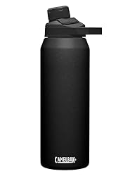 CamelBak Chute Mag Vacuum Insulated Stainless Steel Water Bottle, Magnetic Leak‑Resistant Cap for Everyday Hydration, 32oz, Black