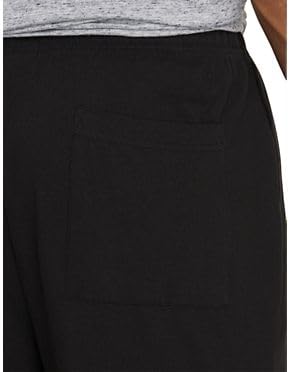 Harbor Bay by DXL Men's Big and Tall Open-Hemmed Jersey Pants Black 1XLT4